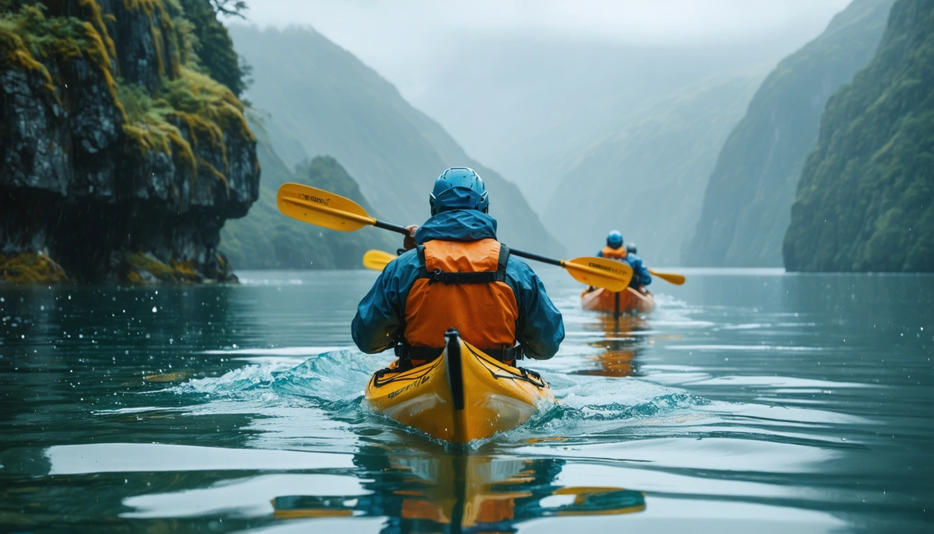 Runner on a coastal track in cool shadows